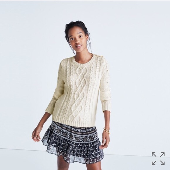 Madewell et Sézane marin cable sweater XS - Picture 1 of 5